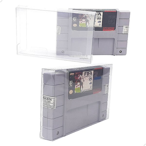 Games-1 (0,20mm) Caixa Protetora para Cartucho Loose Super Nintendo SNES (25un)