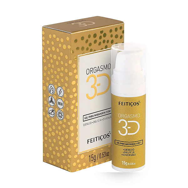 Gel Excitante Orgasmo 3D 15g Feitiços