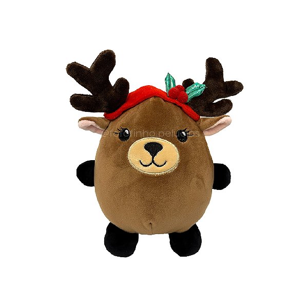 Alce Pelúcia de Natal, bichinho de pelúcia, decoração de natal, pelúcia fofa