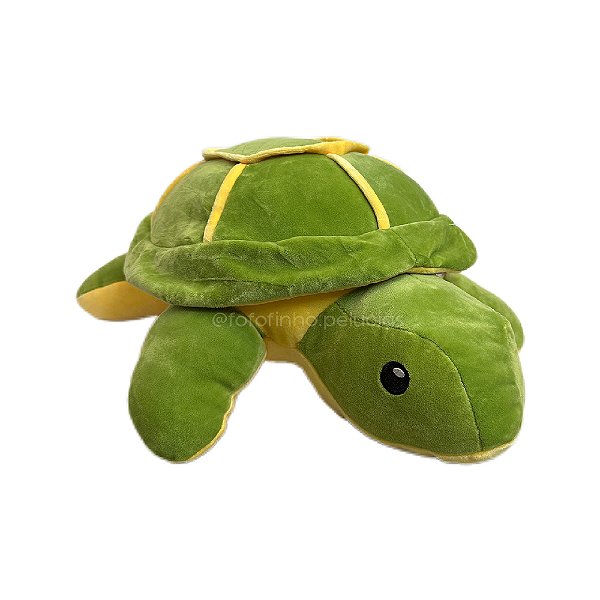 Tartaruga Verde de Pelúcia Grande 43cm, pelúcia fofa