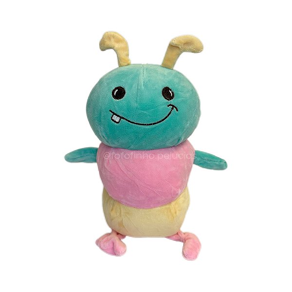 Centopéia de Pelúcia Candy Colors 25cm, pelúcia fofa