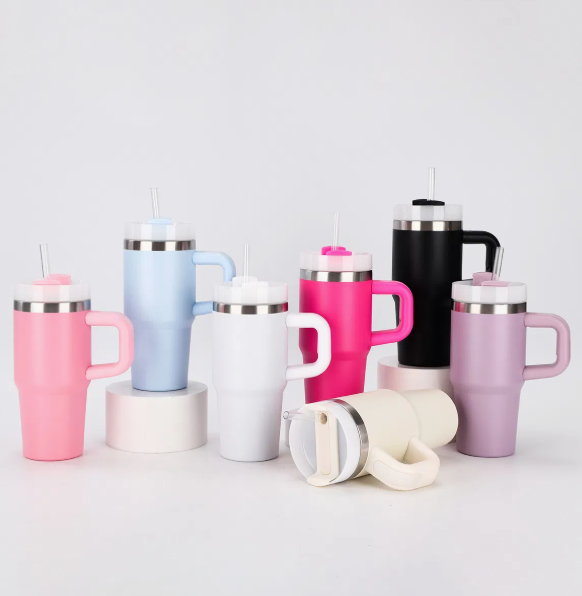 Mini Copo Térmico com Alça e Canudo - W0258