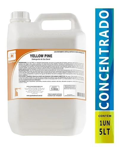 Yellow Pine - Detergente Desengraxante - 5 Litros - Spartan