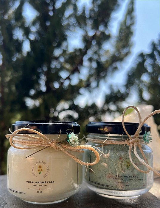 Vela Aromática + Sais de Banho