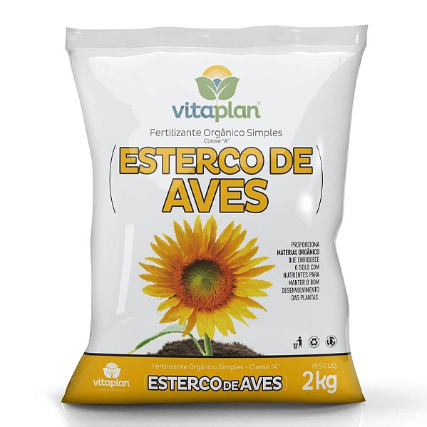 ADUBO ESTERCO DE AVES - 2 KG