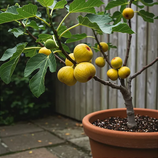 FIGO BRANCO PINGO DE MEL (Ficus carica) - Muda Clonada com 50 a 80 cm