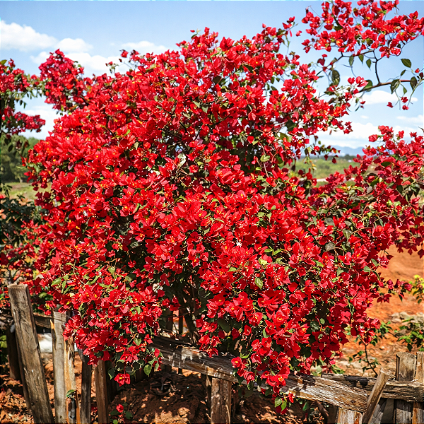 PRIMAVERA MELANCIA (Bougainvillea glabra "rosa") - Muda com até 70 cm