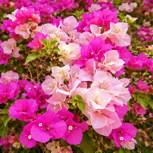 PRIMAVERA MANACÁ DUAS CORES (Bougainvillea Mary Palmer) - Pote 15