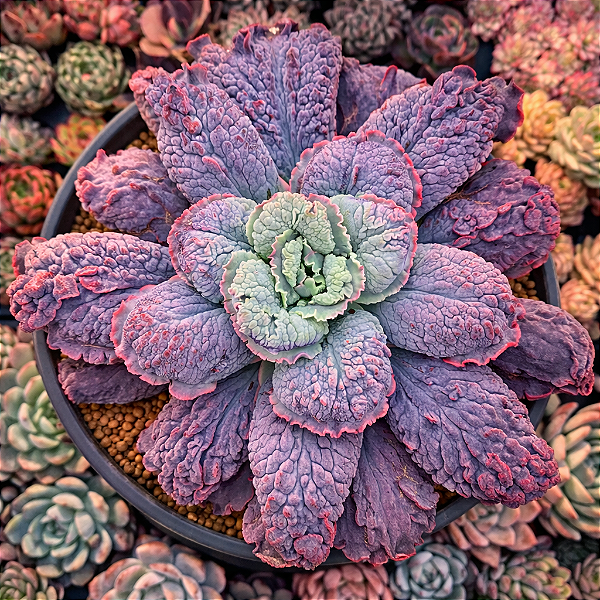 SUCULENTA LÍNGUA (Echeveria 'Linguas') - Pote 9