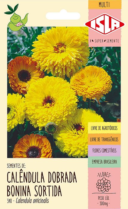 CALÊNDULA BONINA SORTIDA - Sementes