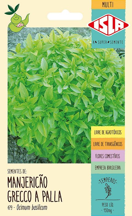 MANJERICÃO GRECCO A PALLA - Sementes
