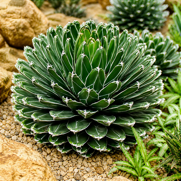 AGAVE REGINAE ou VITÓRIA RÉGIA (Agave victoriae-reginae) - Pote 11