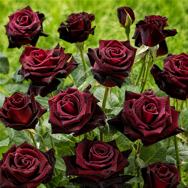 ROSA NEGRA (Rosa sp. 'Barkarole') - Muda Enxertada com até 70 cm