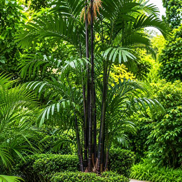 PALMEIRA LACA NEGRA (Hydriastele kasesa) - Muda com 1,30m a 1,50m