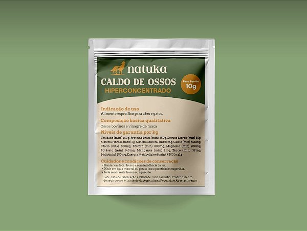 CALDO DE OSSOS BOVINO - 10G - NATUKA