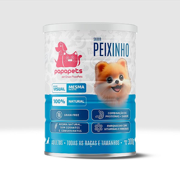 ALIMENTO ÚMIDO PEIXINHO - 300G - PAPAPETS