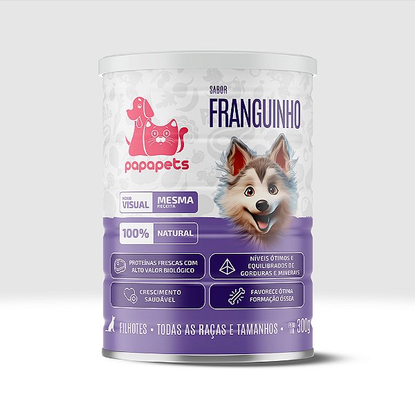 ALIMENTO ÚMIDO FRANGUINHO - 300G - PAPAPETS