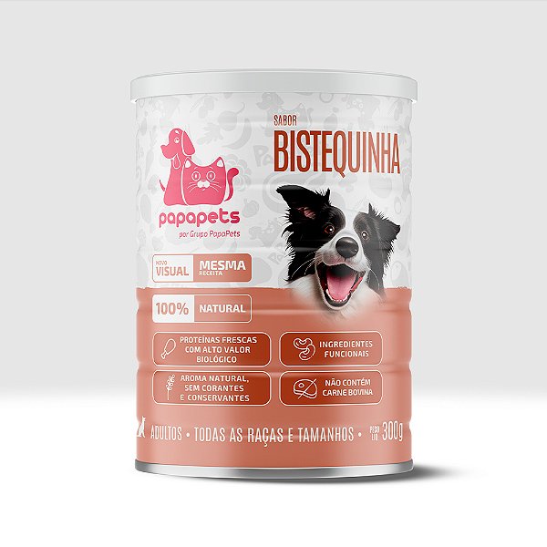 ALIMENTO ÚMIDO BISTEQUINHA - 300G - PAPAPETS