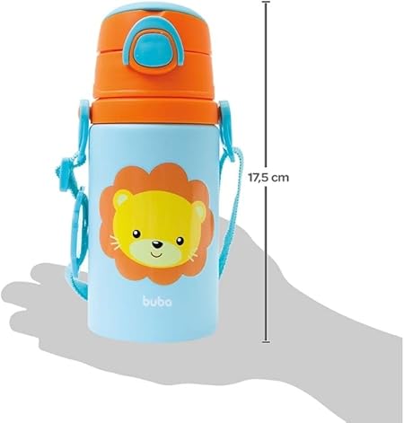 GARRAFINHA DE ALUMINIO ANIMAL FUN LEAO