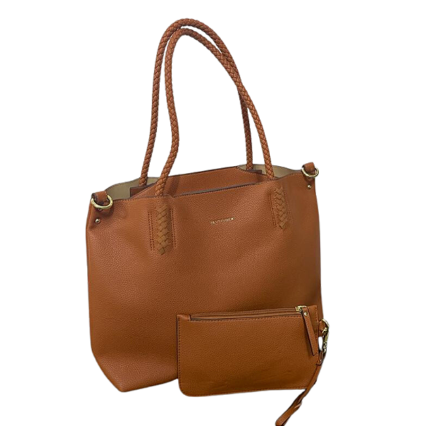 Bolsa Feminina Vermelho Vulcânico Sacola Grande Tiracolo Ombro + Nécessaire