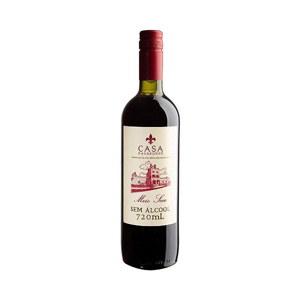 Vinho sem Álcool Casa Navaronne Meio Seco 720ml