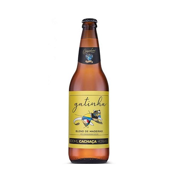 Cachaça Companheira Gatinha Blend de Madeiras 600ml