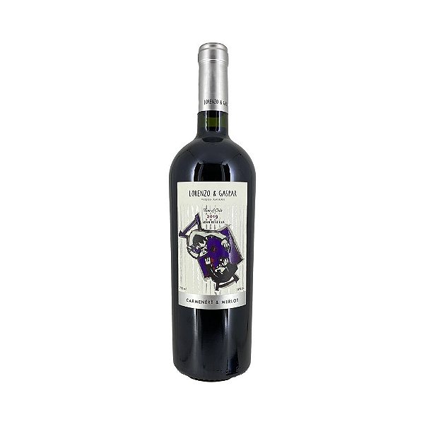 Vinho Lorenzo e Gaspar Carmenere e Merlot 750ml
