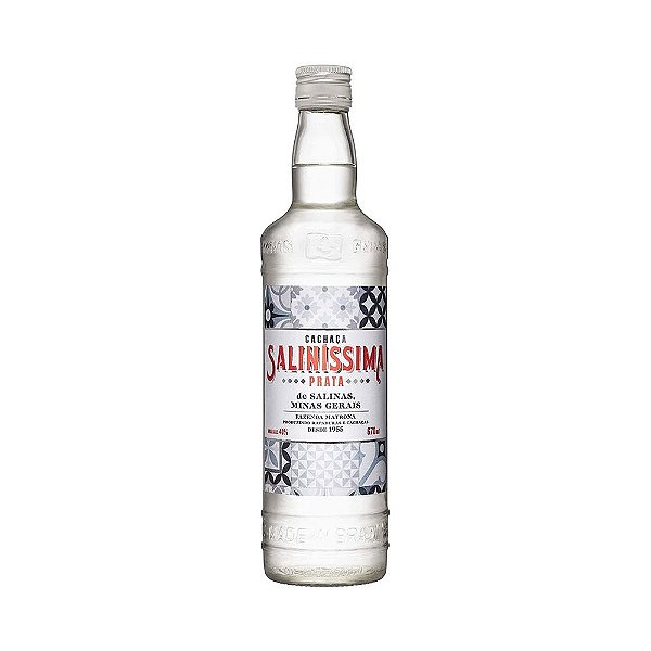 Cachaça Saliníssima Prata 670ml