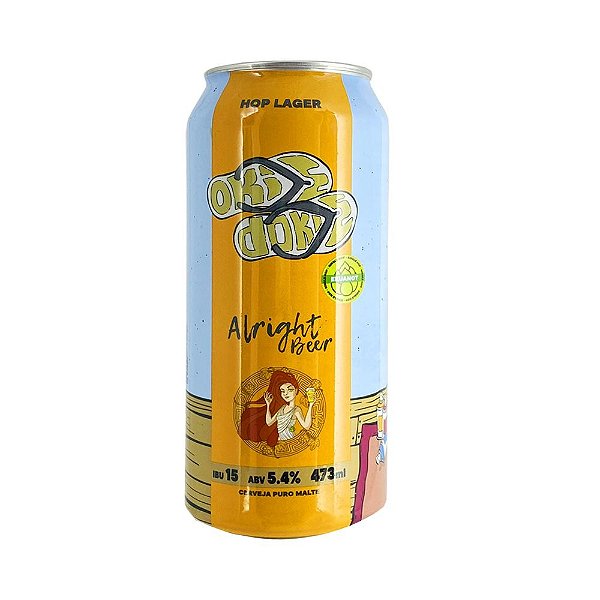 Cerveja Alright Hop Langer 473ml