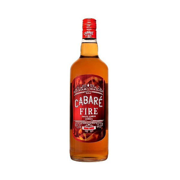 Cachaça Cabaré Fire Canela 1L