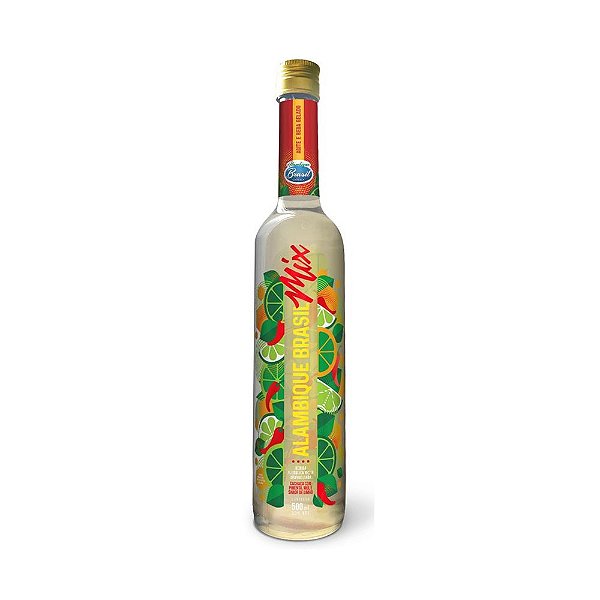 Cachaça Alambique Brasil Mix Pimenta Mel e Limão 500ml
