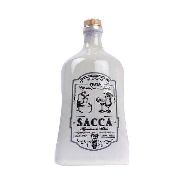 Aguardente de Melado Prata Sacca Porcelana 700ml