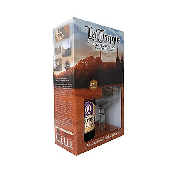 Kit Cerveja La Trappe Quadrupel 330 ml + Copo