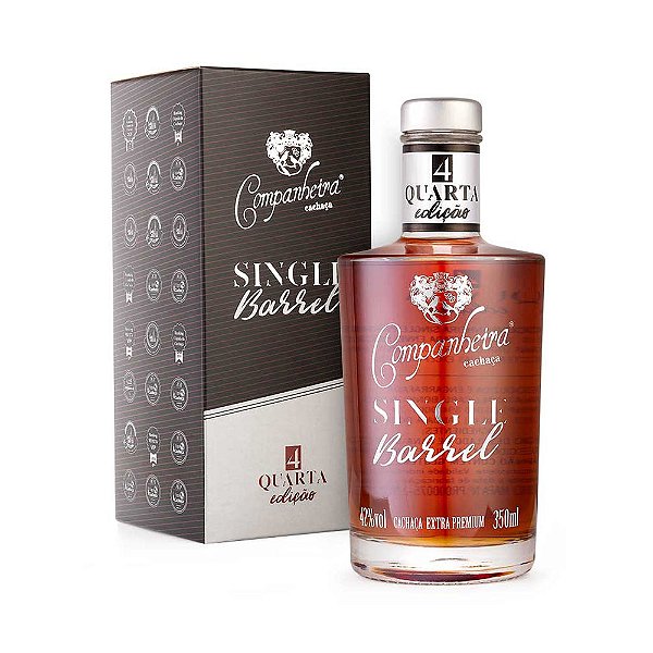 Cachaça Companheira Single Barrel Quarta Geração 350ml