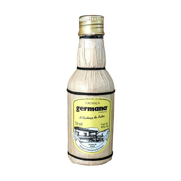Cachaça Germana Na Palha Mini 50ml