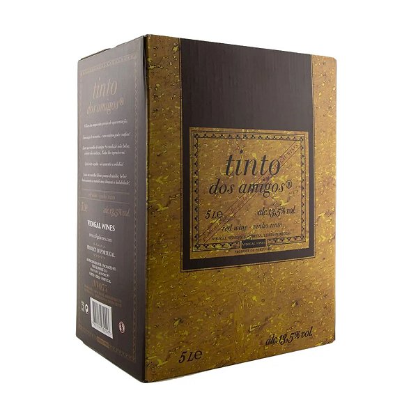 Vinho Tinto Meio Seco Dos Amigos Bag in Box 5L