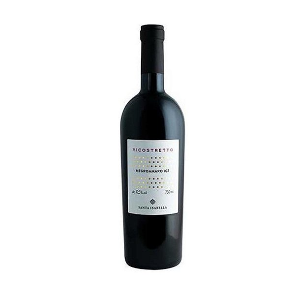 Vinho Tinto Seco Vicostretto Negroamaro Santa Isabella IGT 750ml