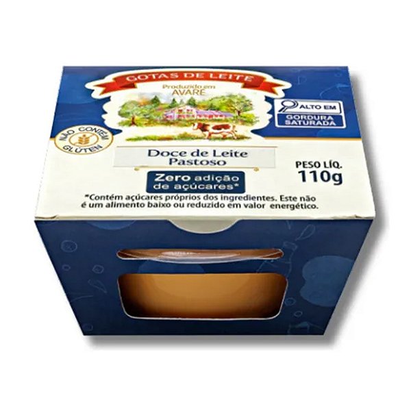 Doce de Leite Pastoso Zero Gotas de Leite 110g