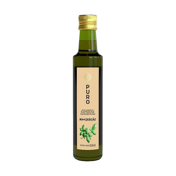 Azeite de Oliva Puro Extra Virgem com Manjericao 250ml