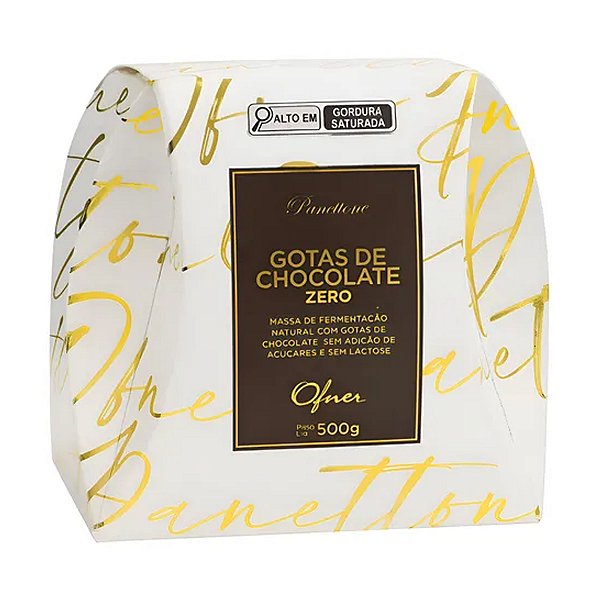 Panettone Gotas de Chocolate Zero Açúcar Ofner 500g