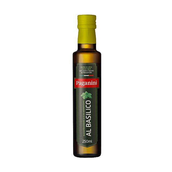 Azeite de Oliva Extra Virgem Sabor Manjericao Paganini 250ml