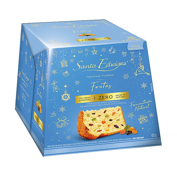 Panettone com Frutas Zero Açúcar Santa Edwiges 400g