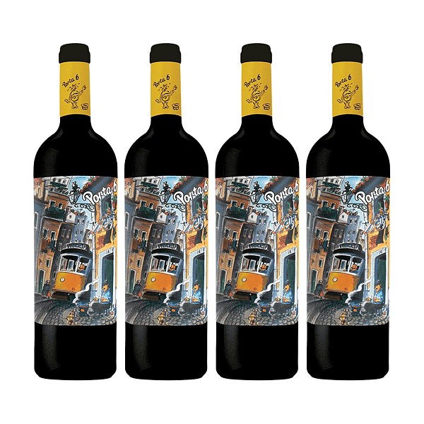 Kit 4 Vinho Porta 6 Tinto 750ml