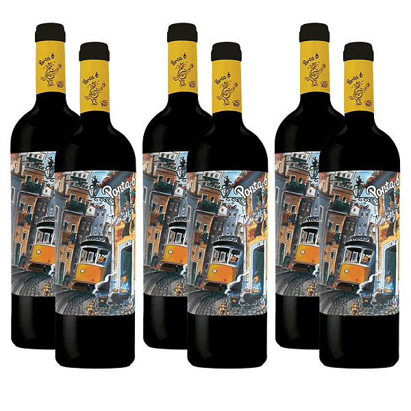 Kit 6 Vinho Porta 6 Tinto 750ml