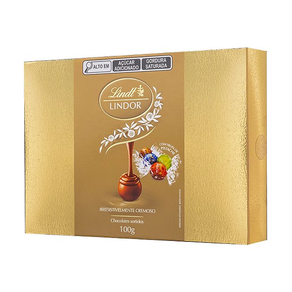Caixa Chocolate Lindt Lindor Balls Assorted 100g