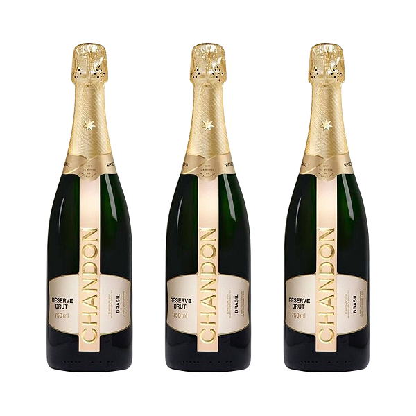 Kit 3 Espumante Chandon Réserve Brut 750ml