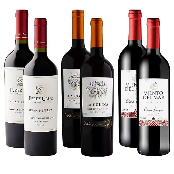 Kit 6 Vinhos Cabernet do Chile