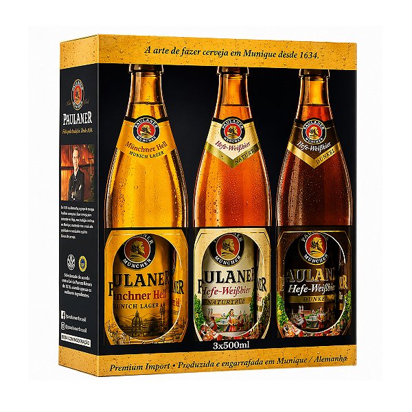 Kit Paulaner com 3 Cervejas 500ml