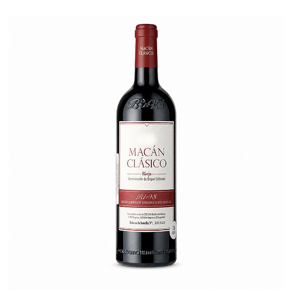 Vinho Tinto Seco Macán Clásico Rioja DOCa 2020 750ml