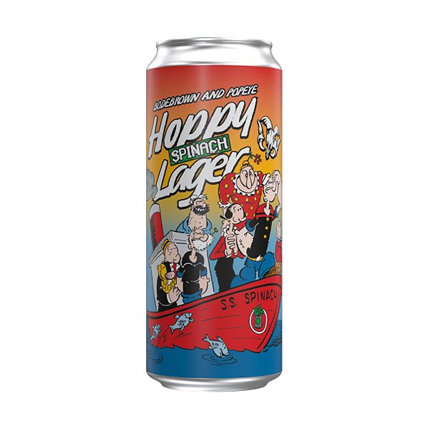 Cerveja Bodebrown Popeye Hoppy Lager Spinach 470ml